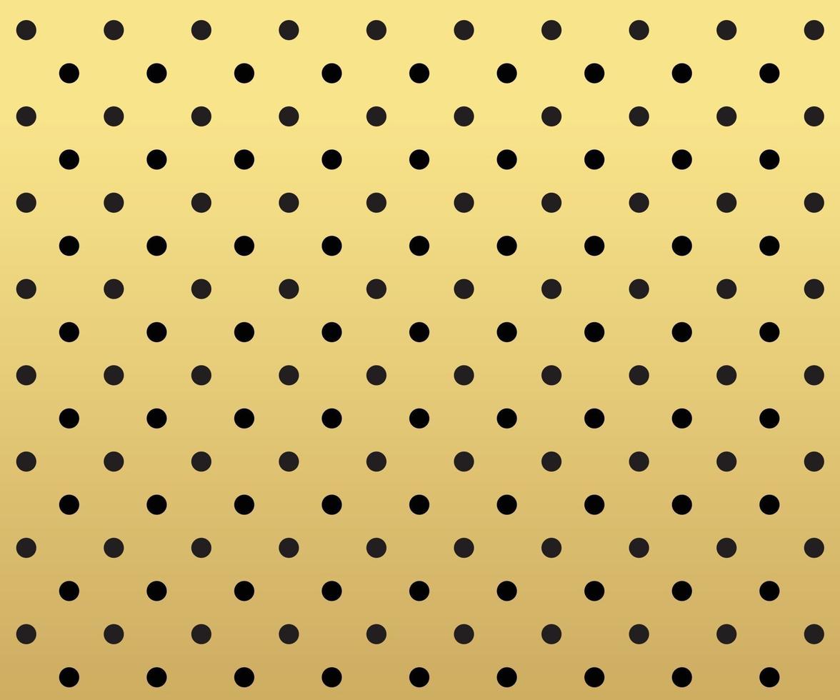Gold polka dots background vector