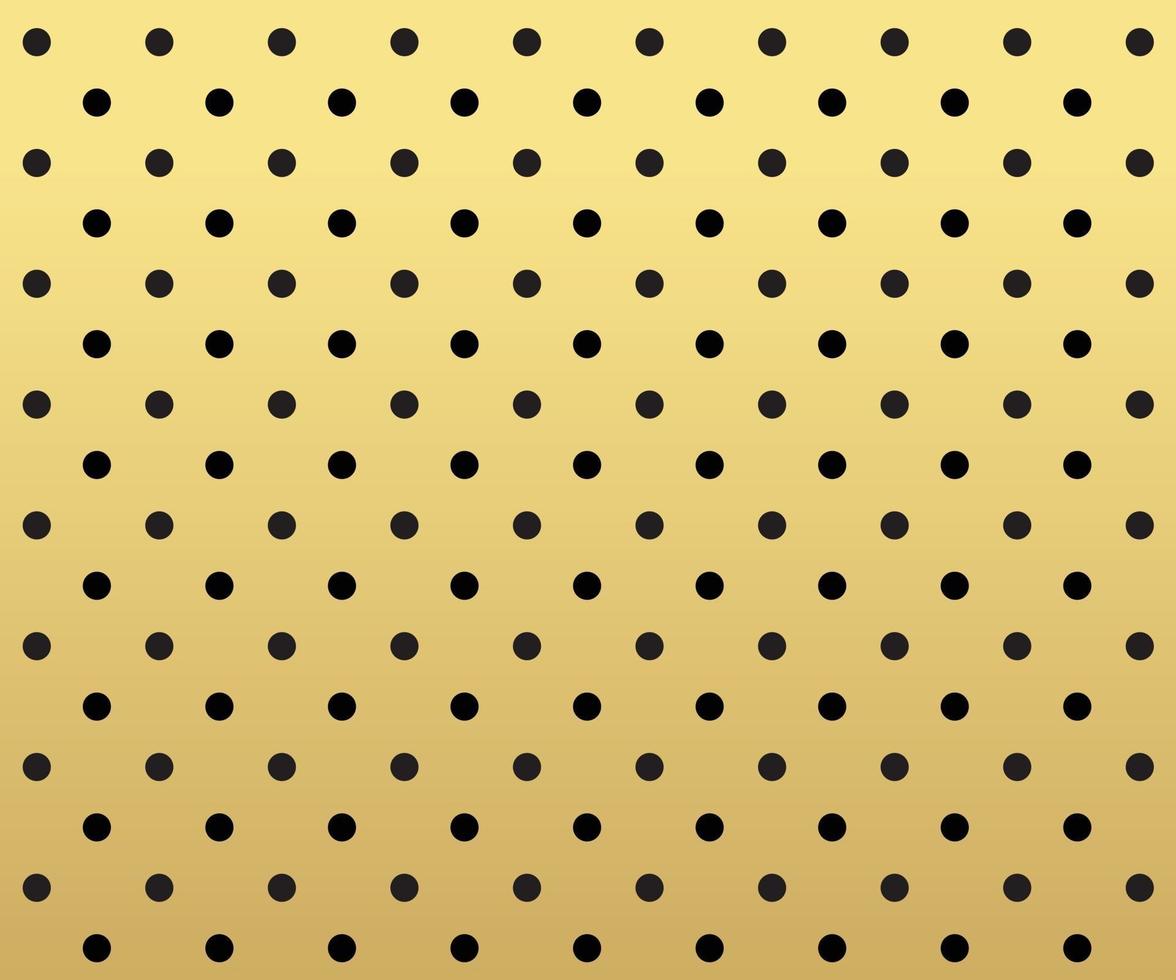 Gold polka dots background vector