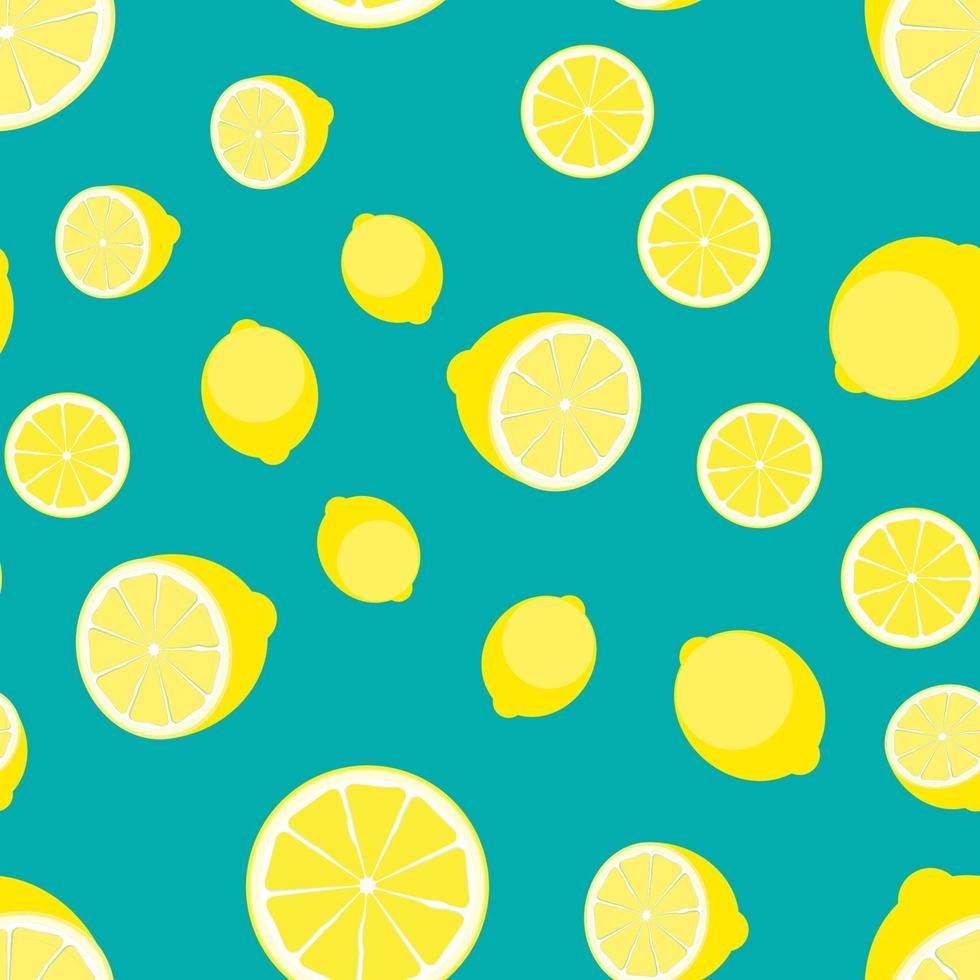 Abstract Lemon Seamless Pattern Background Vector Illustration
