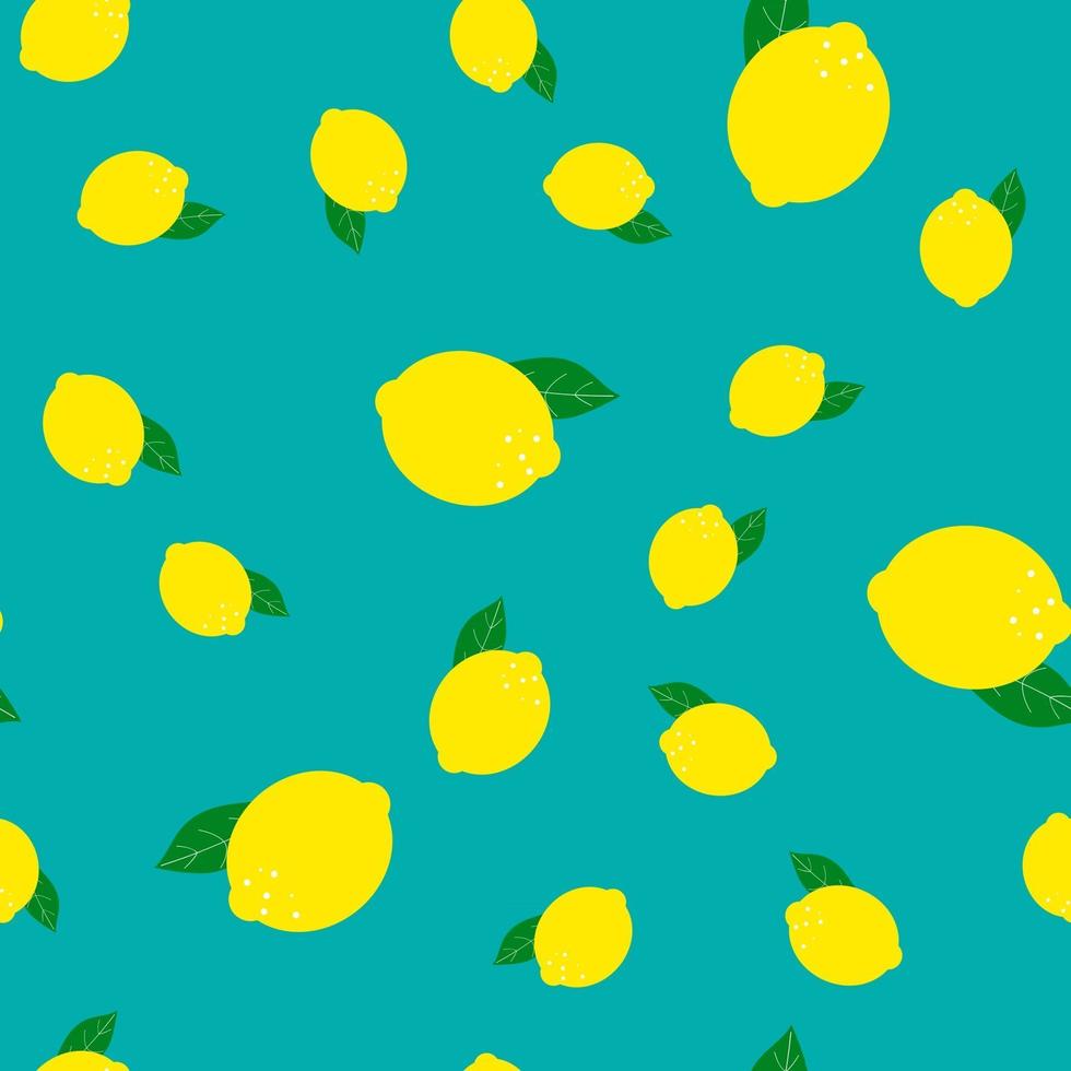 Abstract Lemon Seamless Pattern Background Vector Illustration
