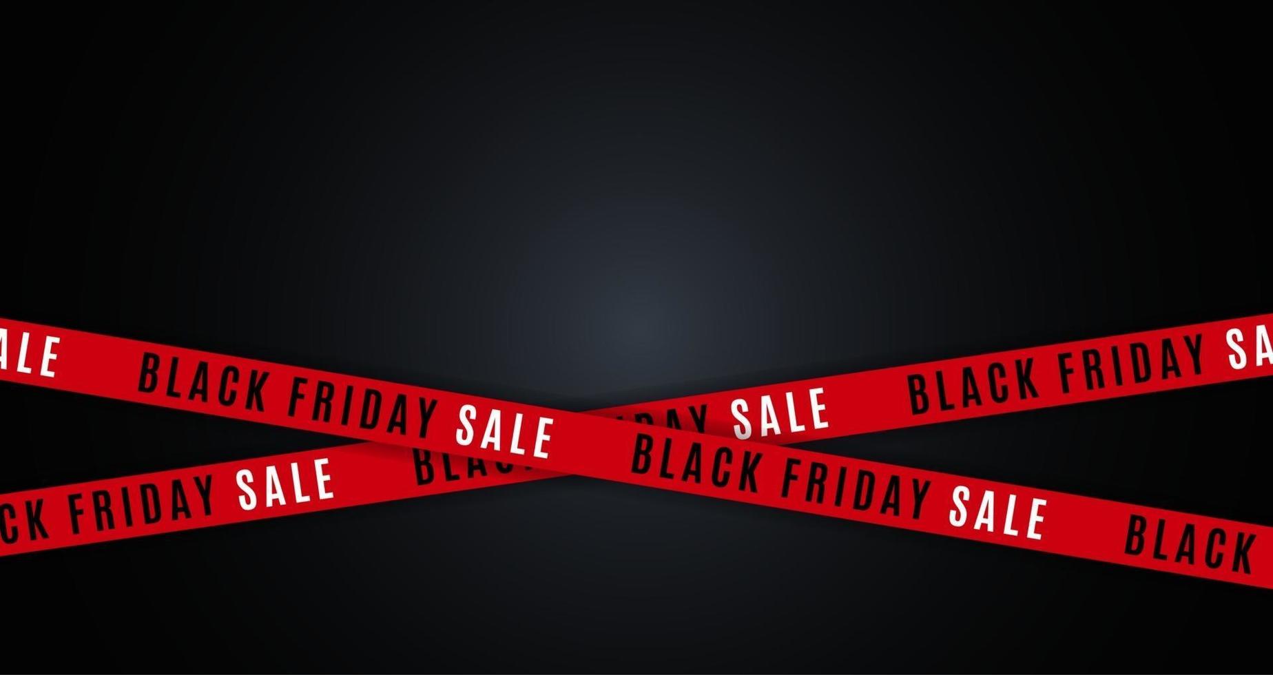 Black Friday Sale Banner Template. Vector Illustration