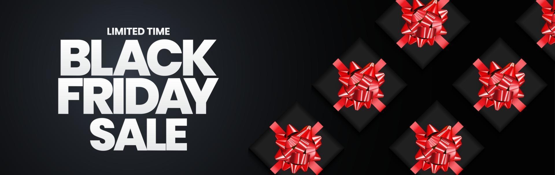 Black Friday Sale Banner Template. Vector Illustration