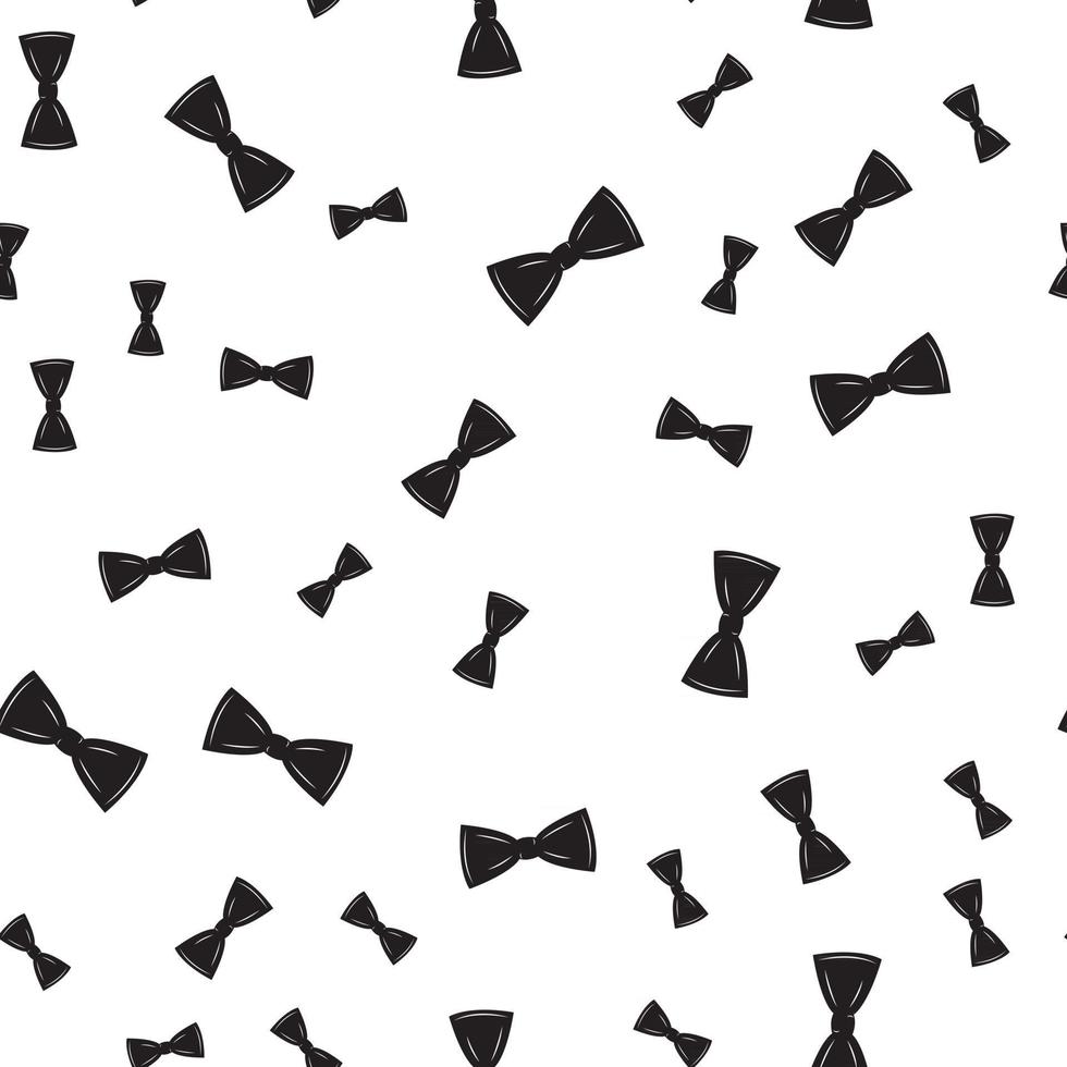 Bow Tie Seamless Pattern, Father s Day Background Vector Illustration