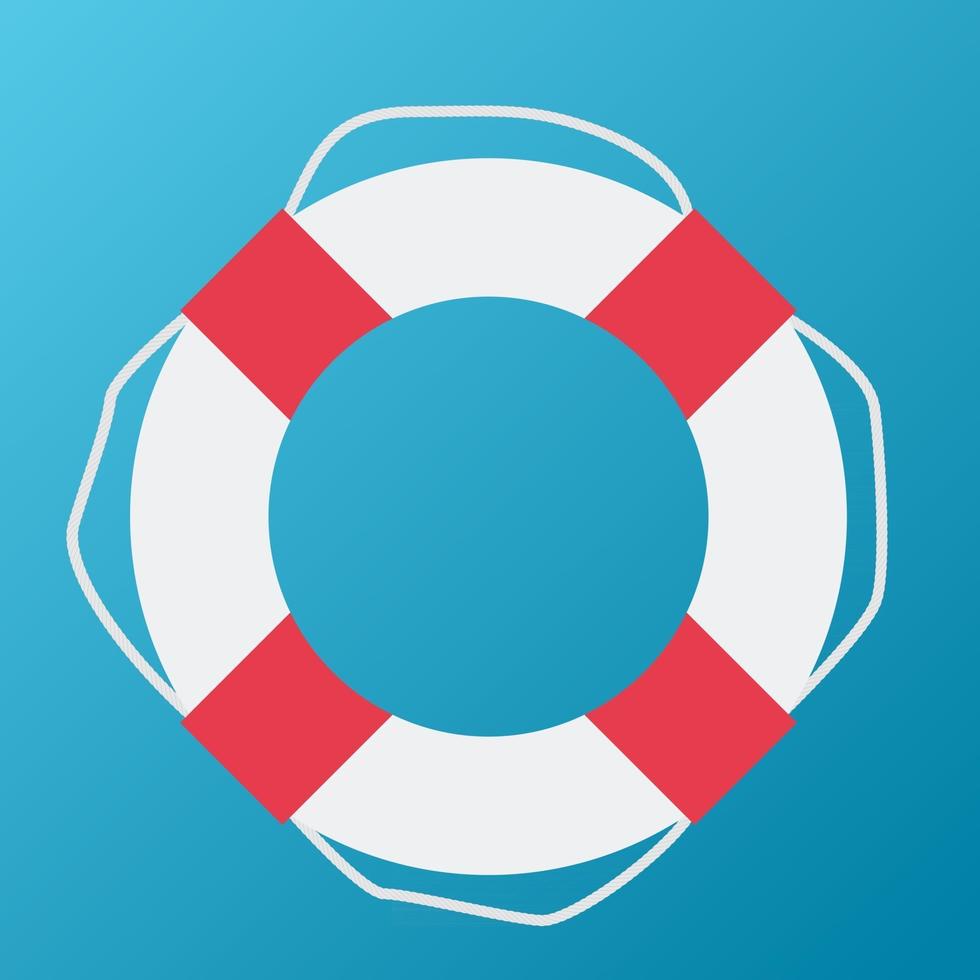 Lifebuoy Icon. Vector Illustration