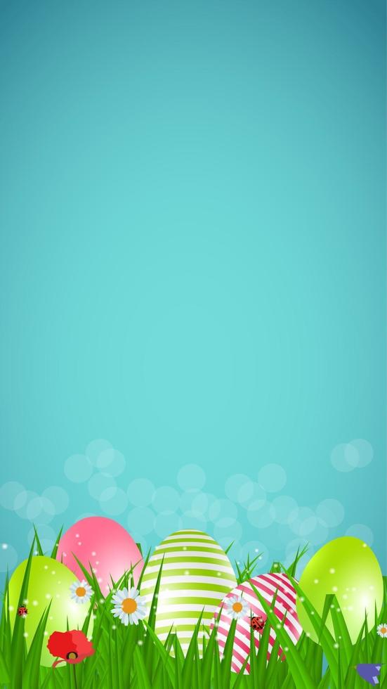 Abstract Easter Template Background Vector Illustration