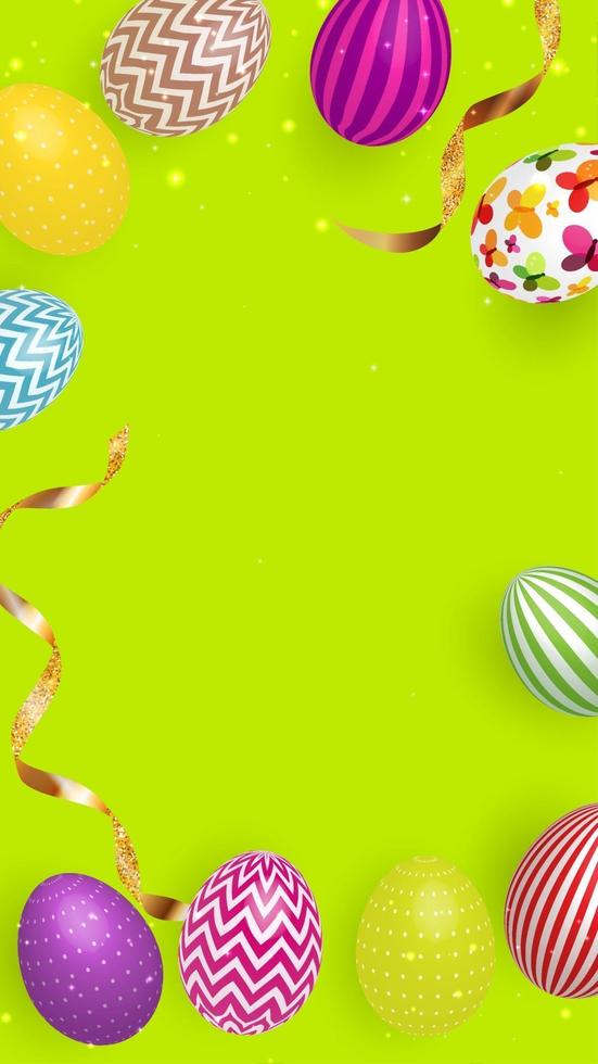 Abstract Easter Template Background Vector Illustration