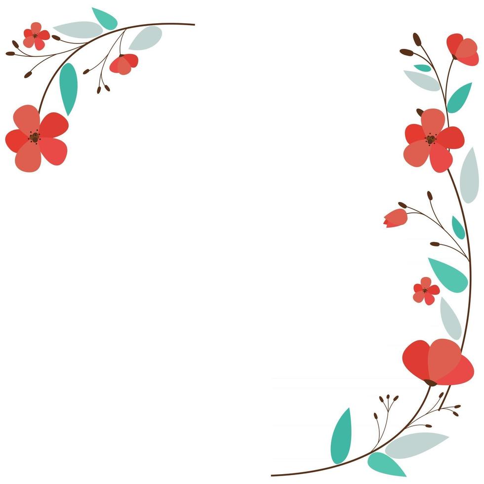 Abstract Design Flower Background Vector Illustration