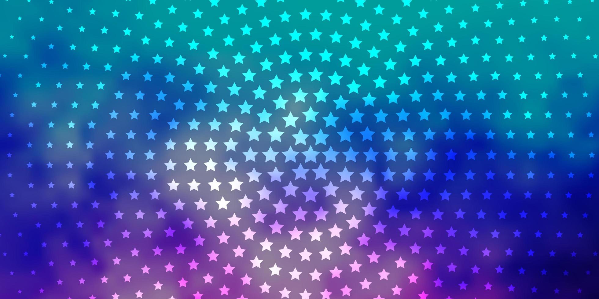 Light Pink Blue vector background with colorful stars