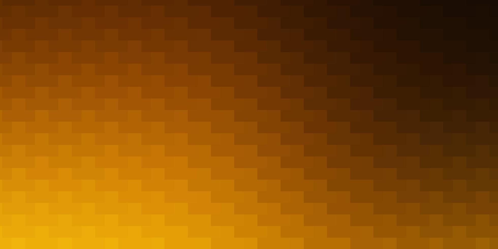 Dark Orange vector background with rectangles