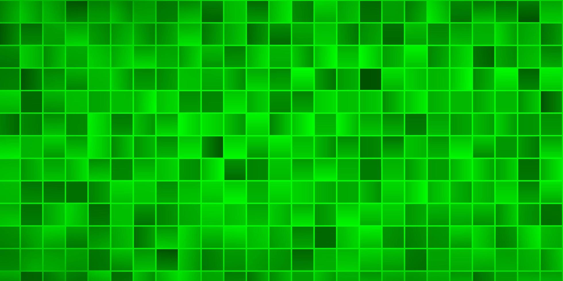 textura de vector verde claro en estilo rectangular.