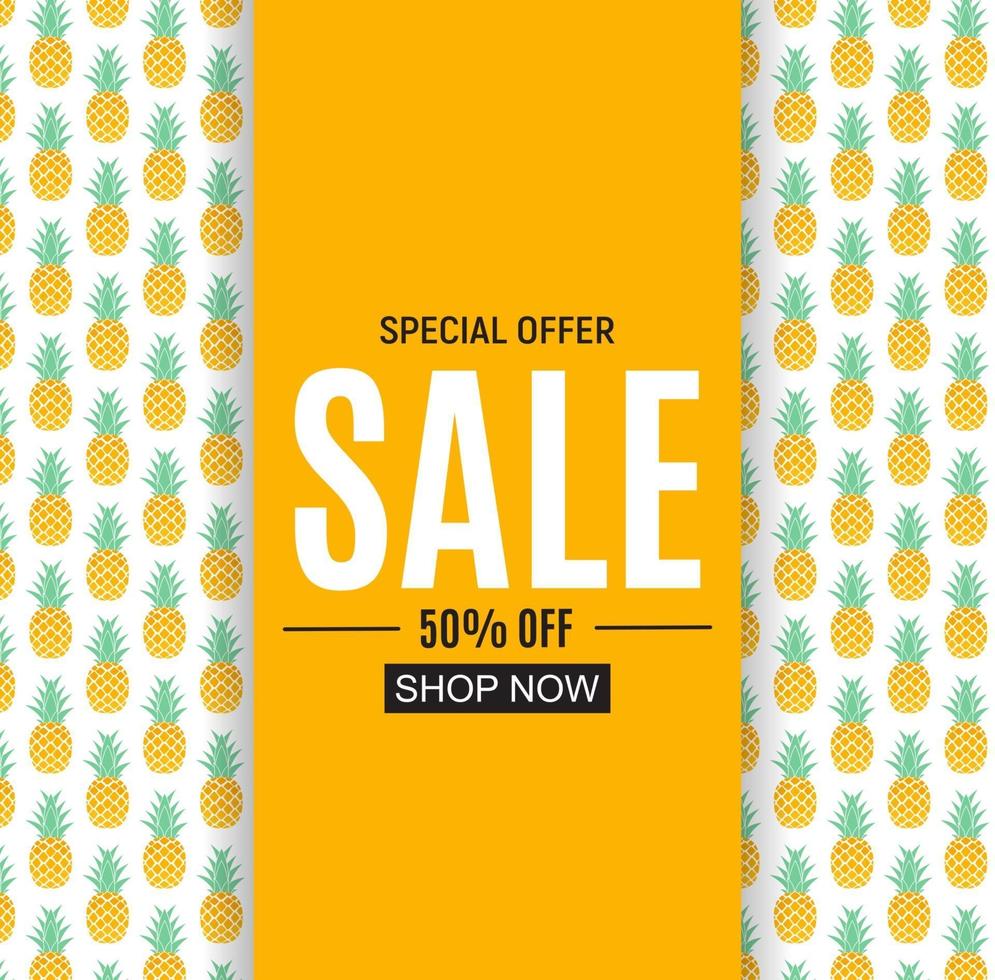 Abstract Summer Sale Background. Vector Illustration