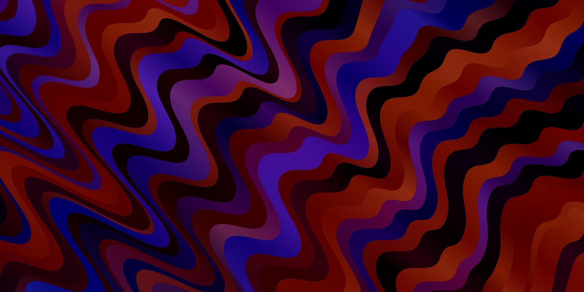 Light Blue, Red vector pattern with wry lines. Colorful illustration in circular style with lines. Pattern for websites, landing pages.