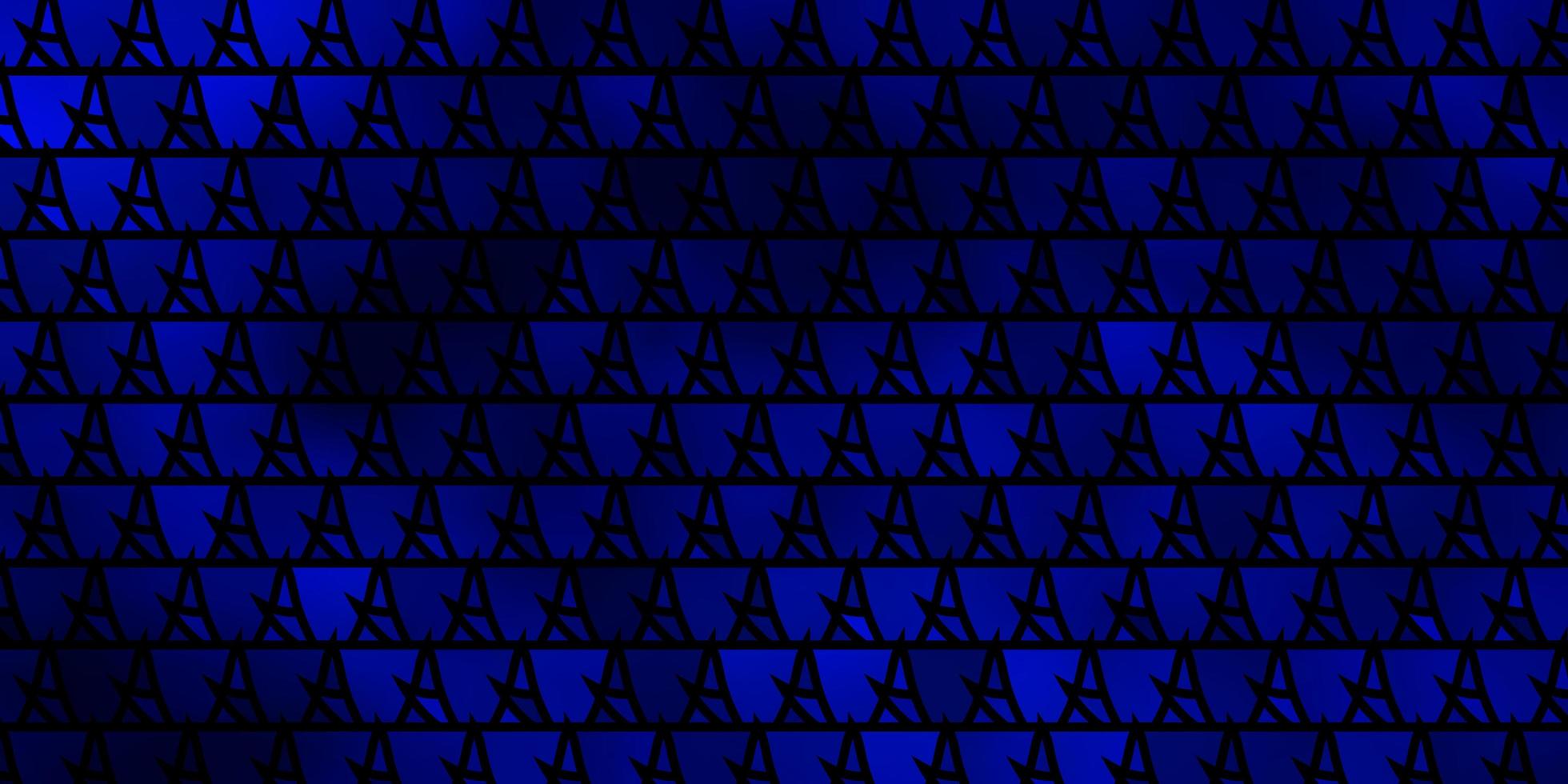 Dark BLUE vector pattern with polygonal style.