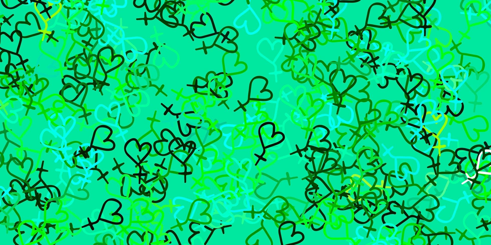 Light Blue, Green vector texture with women's rights symbols.