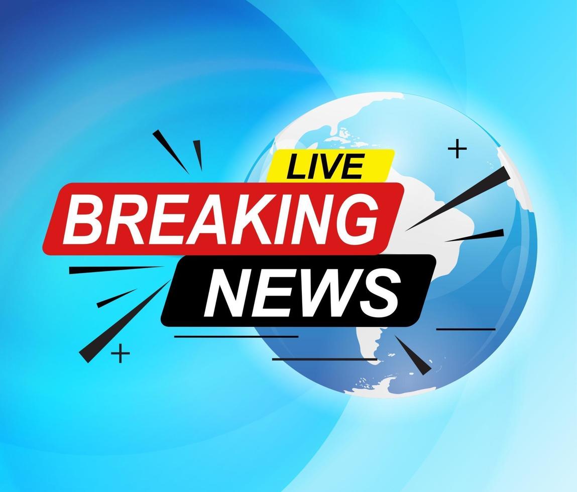 Live Breaking News Abstract Background Vector Illustration