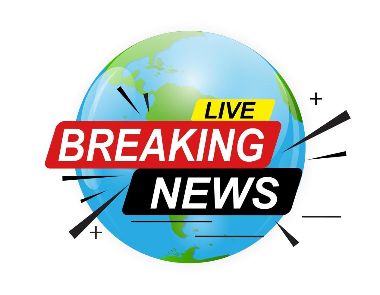 Live Breaking News Abstract Background Vector Illustration