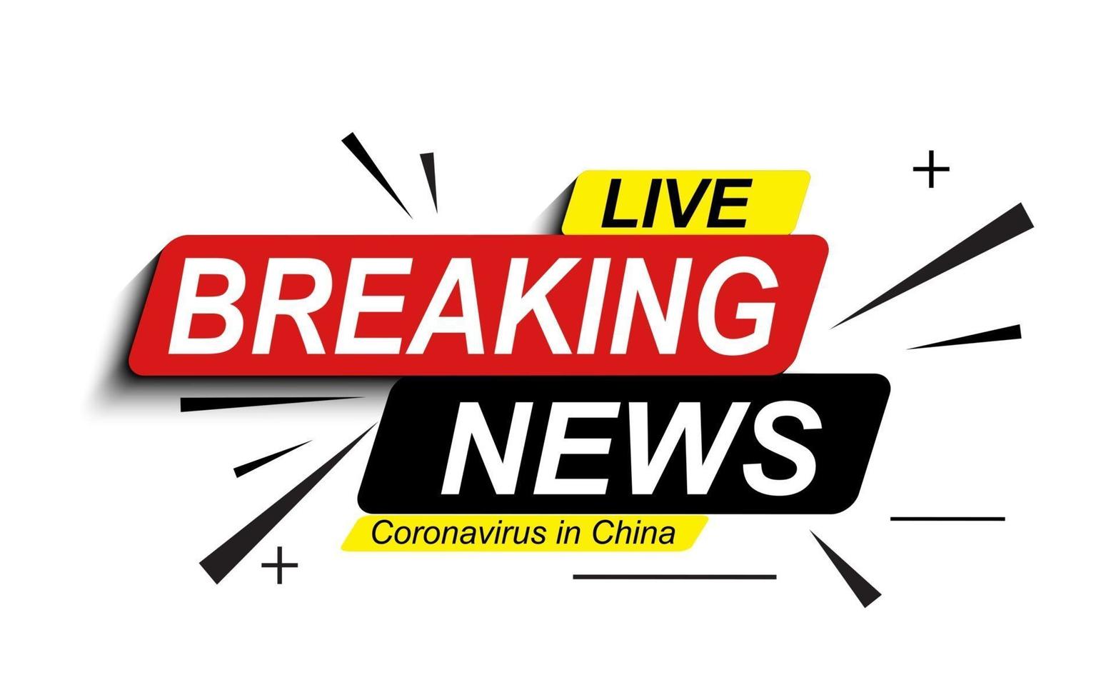 Live Breaking News about Coronavirus Stamp MERS-Cov. 2019-nCoV is a concept of a pandemic medical health risk with dangerous cells in the Middle East respiratory syndrome. Vector Illustration