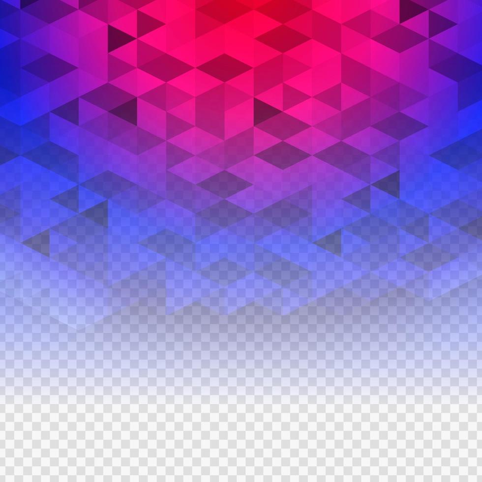 Abstract Geometric Transparent Background Vector Illustration