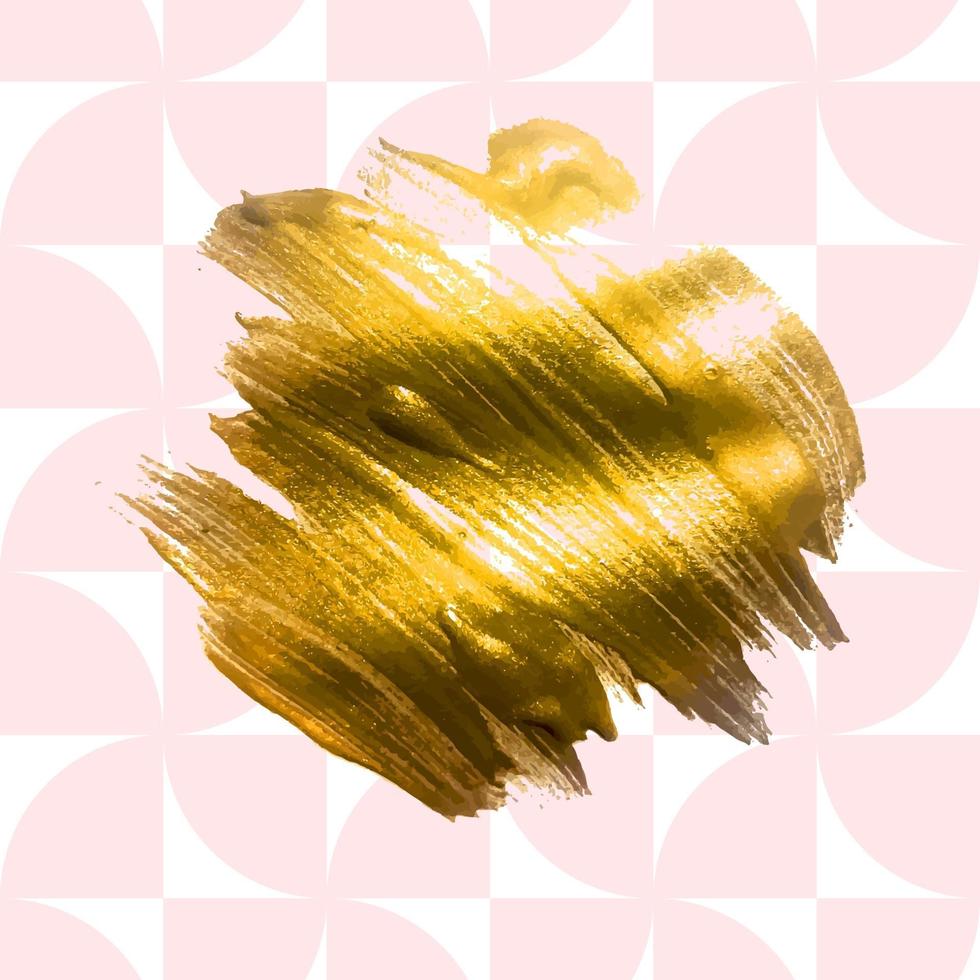 Fondo geométrico abstracto con salpicaduras de oro con lugar para el texto. ilustración vectorial vector
