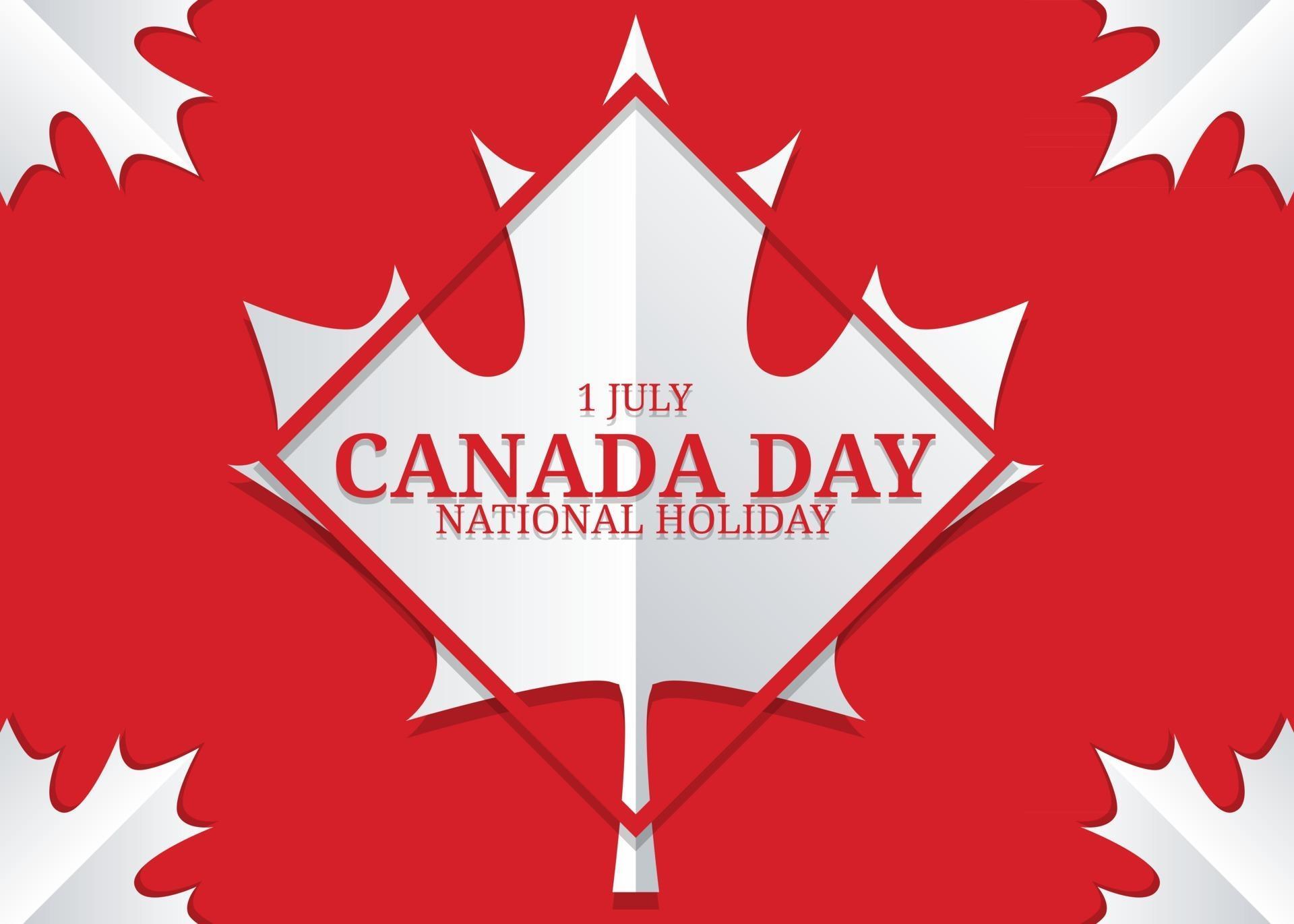 JULY 1st. Canada day background with maple leaf design 2732284 Vector