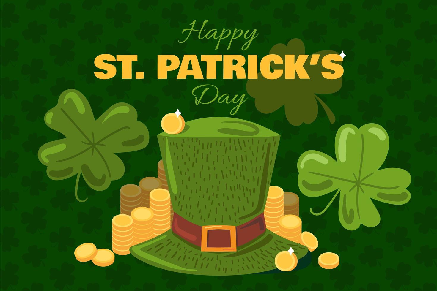 St. Patrick Day Greeting Card Or Banner vector