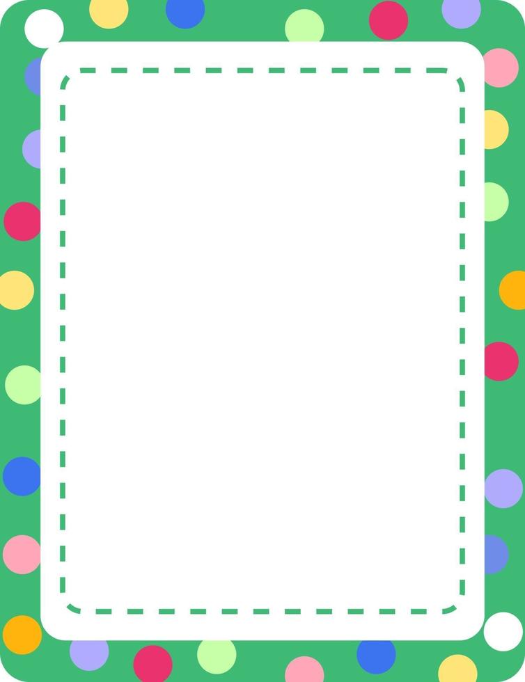 Empty colourful frame banner template vector