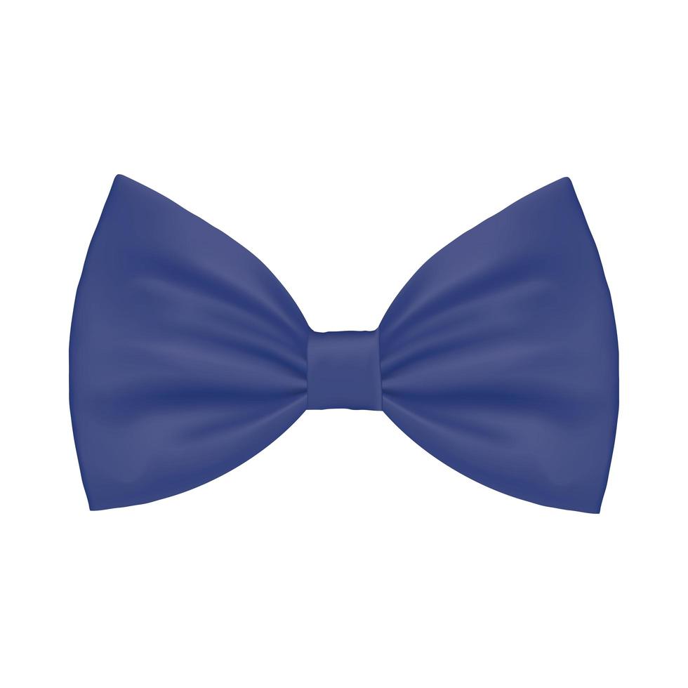 Isolated male blue bowtie vector design