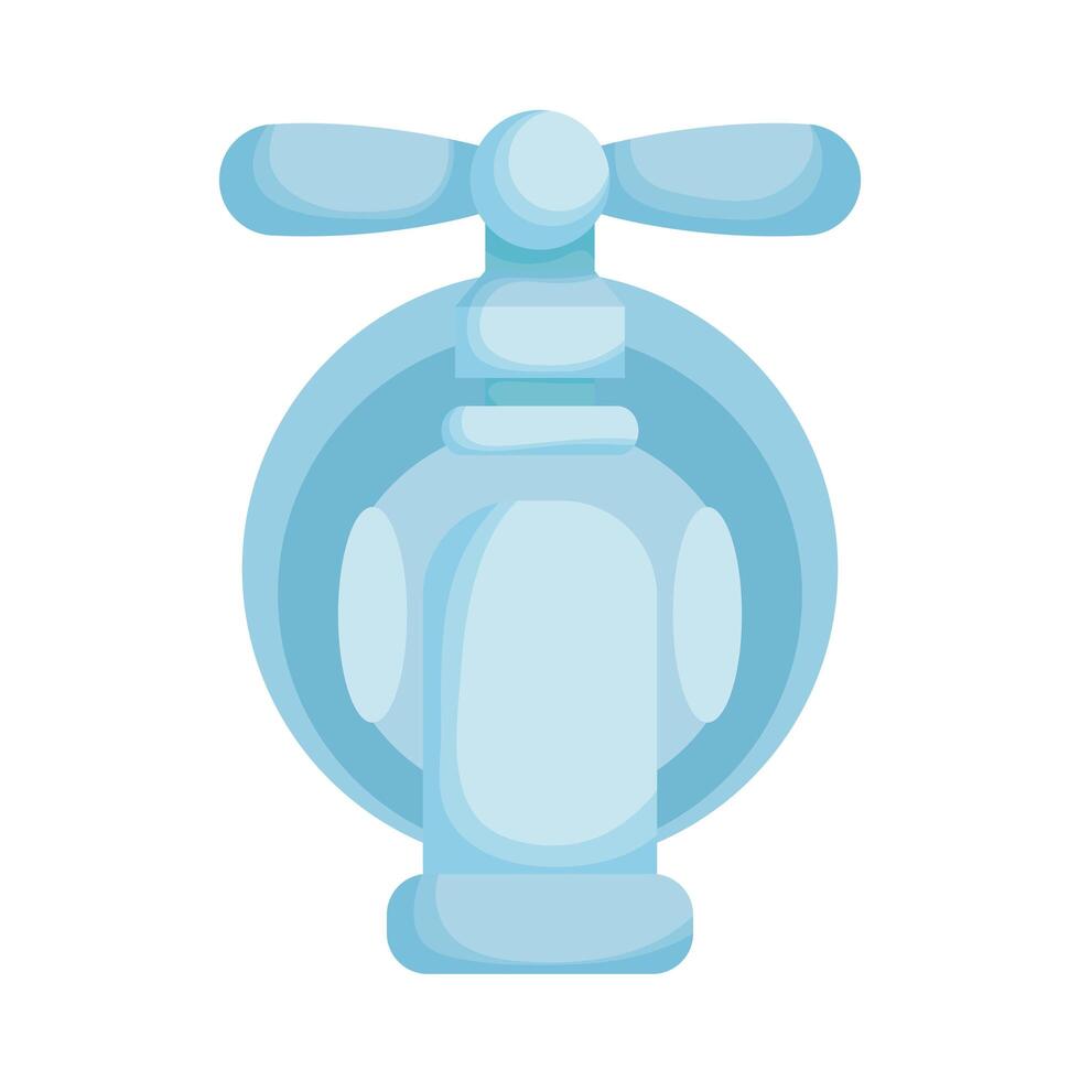 water tap faucet isolated icon vector