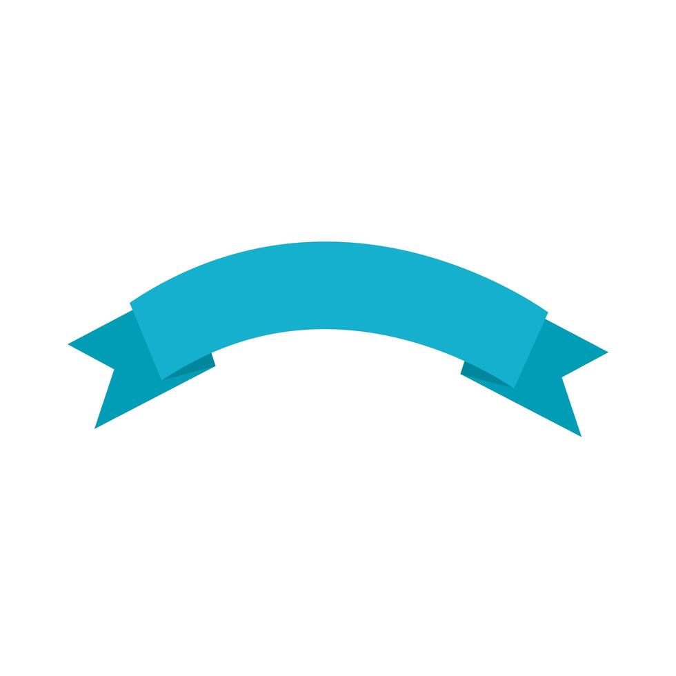 ribbon frame decoration isolated icon vector