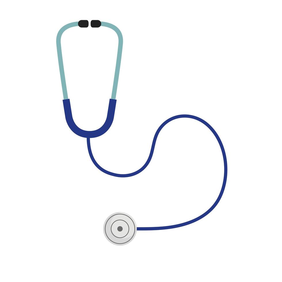 Isolated medical stethoscope vector design