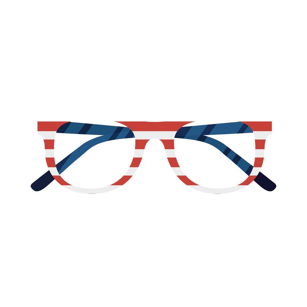 Usa glasses icon vector design