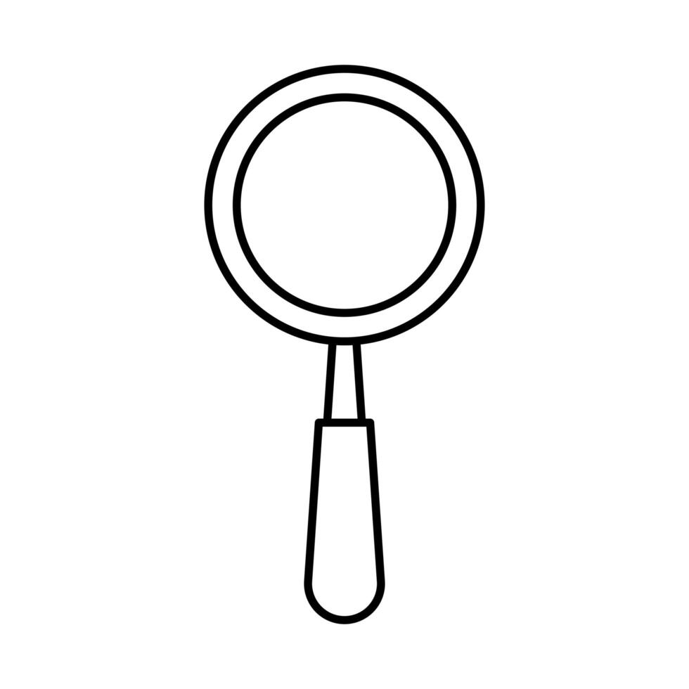 magnifying glass search isolated icon vector