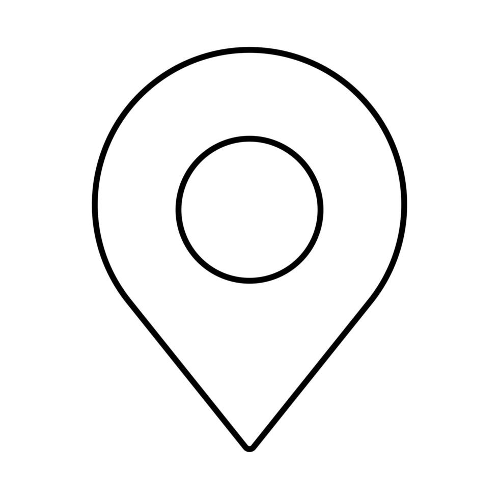 pin pointer location mark icon vector