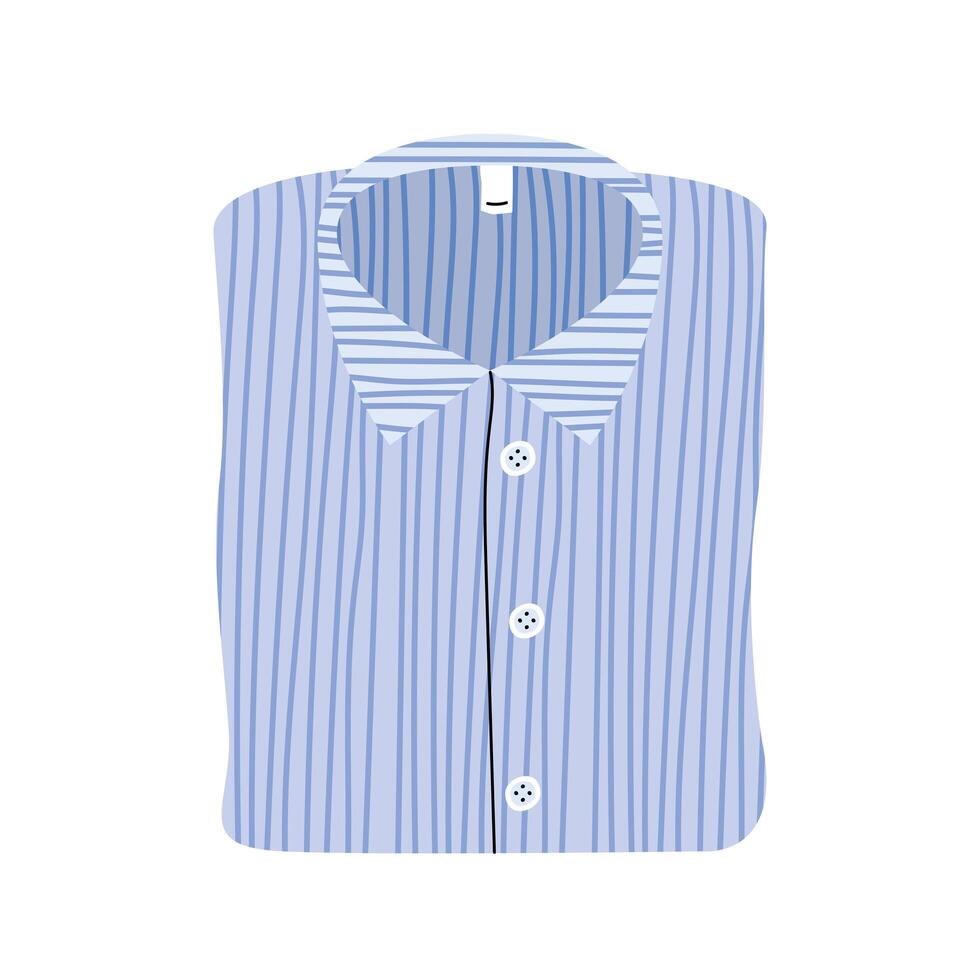 camisa masculina doblada vector