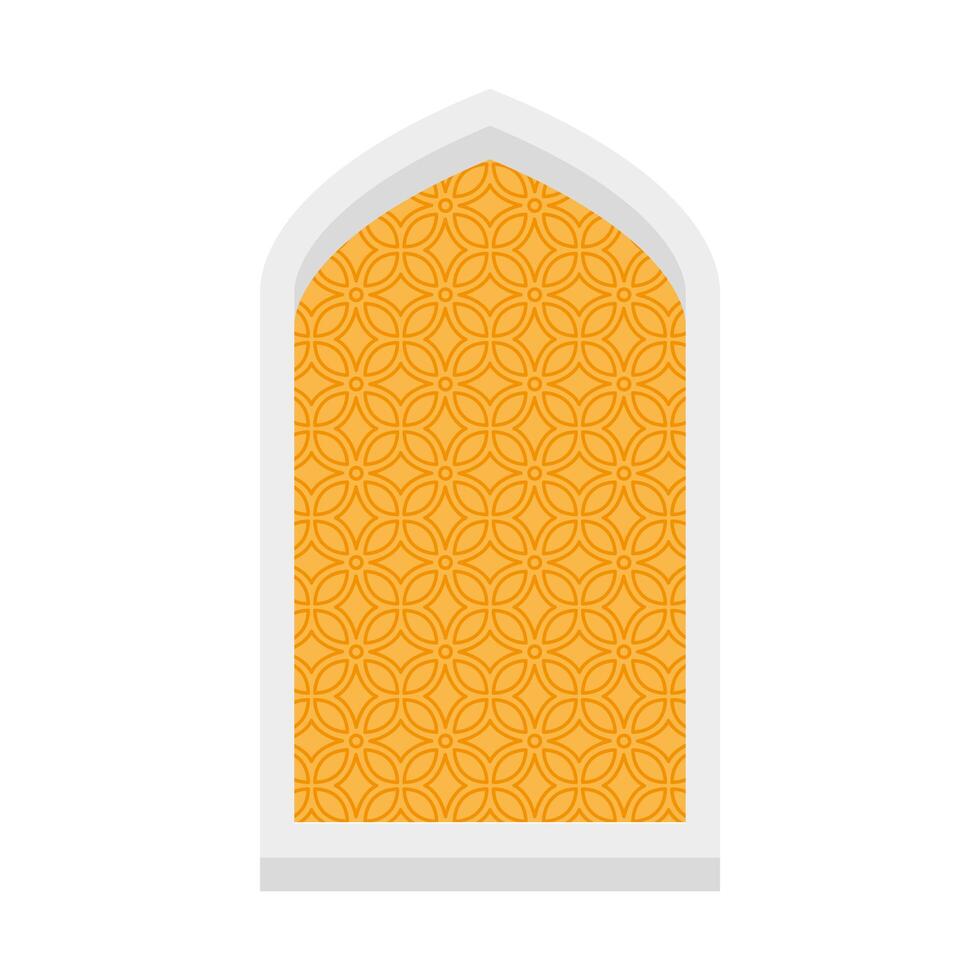 muslim window arch vector