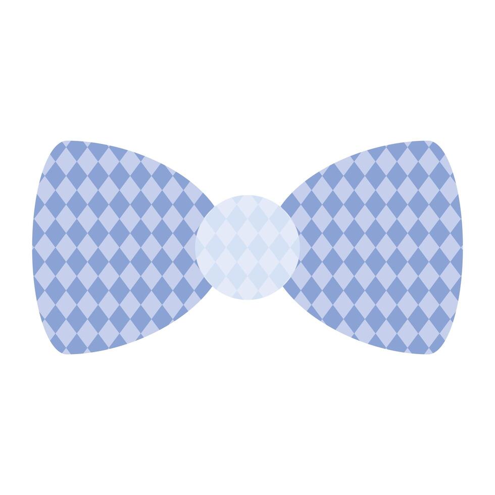 blue bowtie accessory vector
