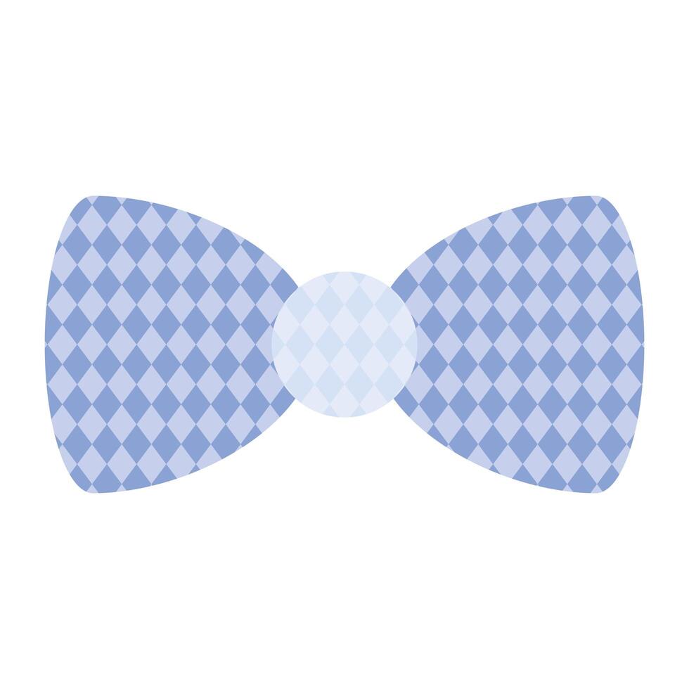 blue bowtie accessory vector