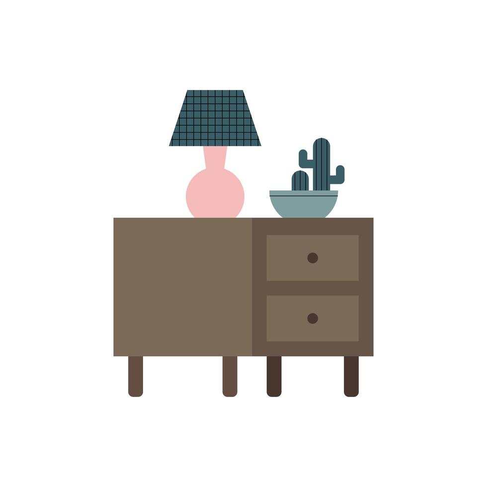 lamp in drawer vector