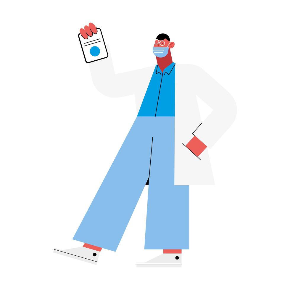 doctor with mask vector