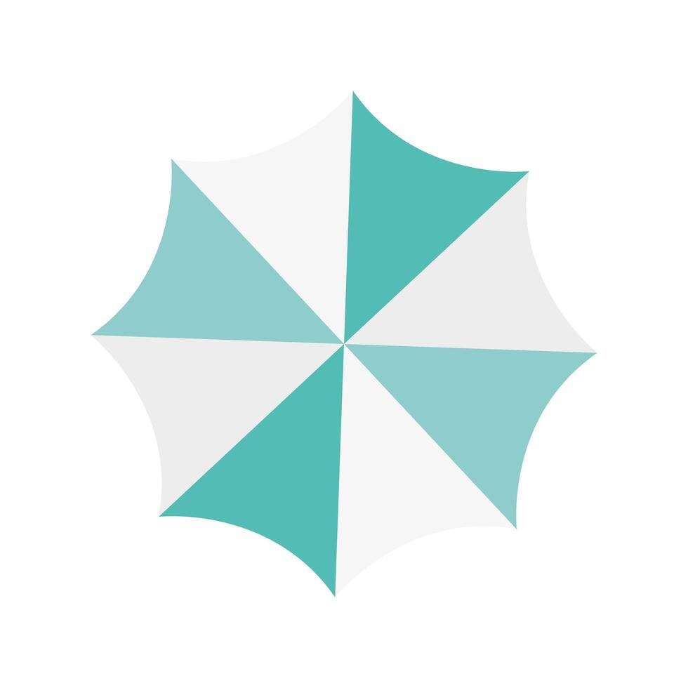 blue umbrella accessory vector