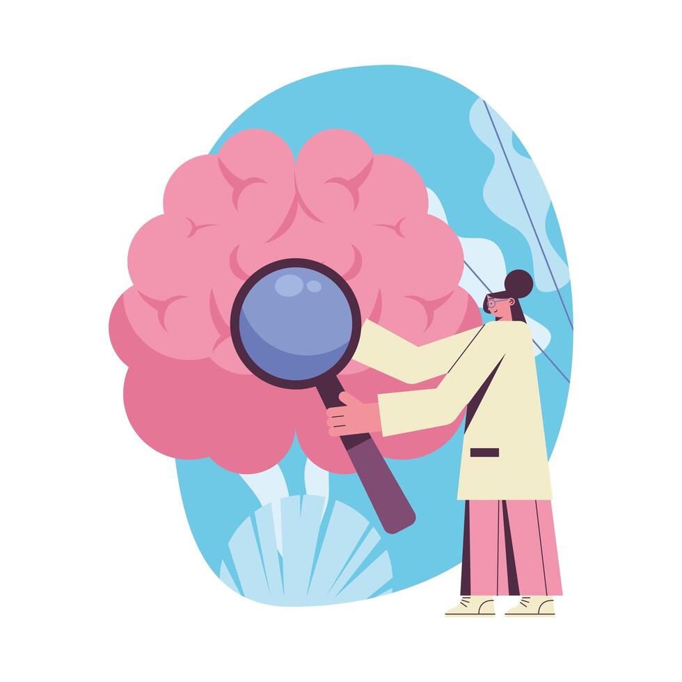 female doctor searching 2733192 Vector Art at Vecteezy