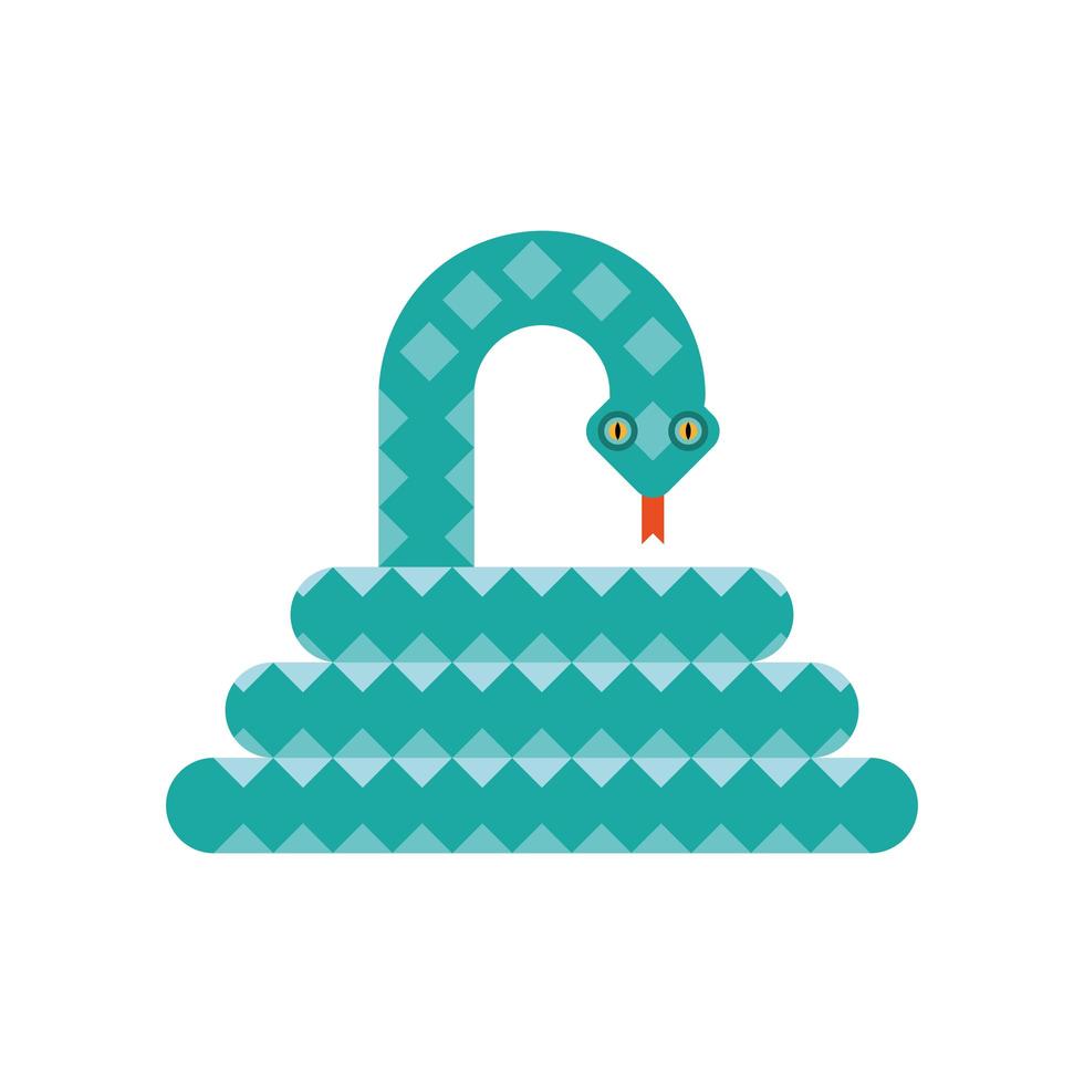 cute snake amphibian vector