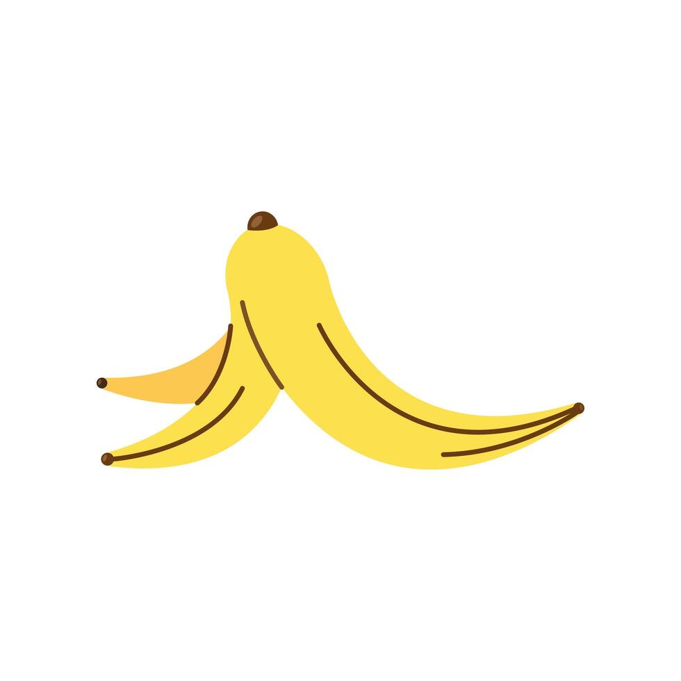 banana peel icon vector