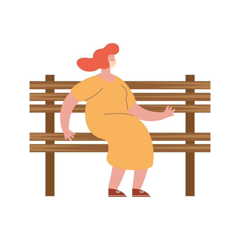 woman with mask 2733293 Vector Art at Vecteezy