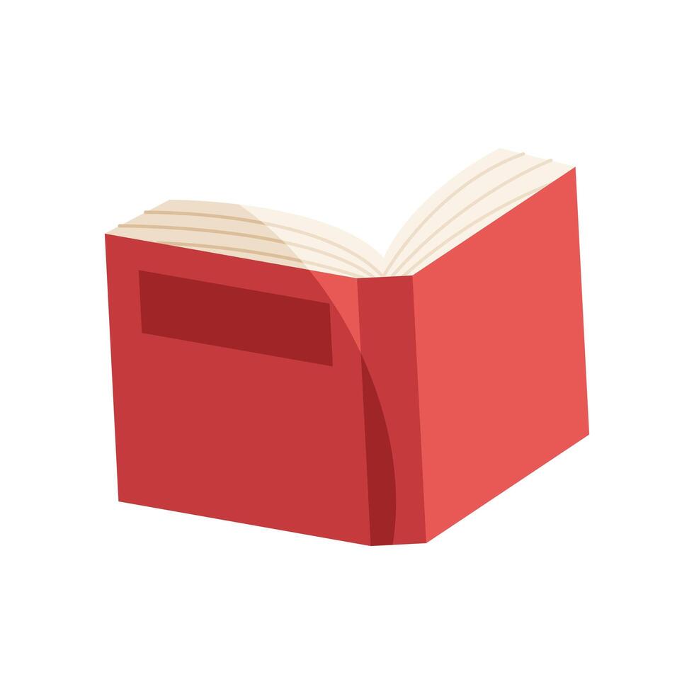 red text book vector