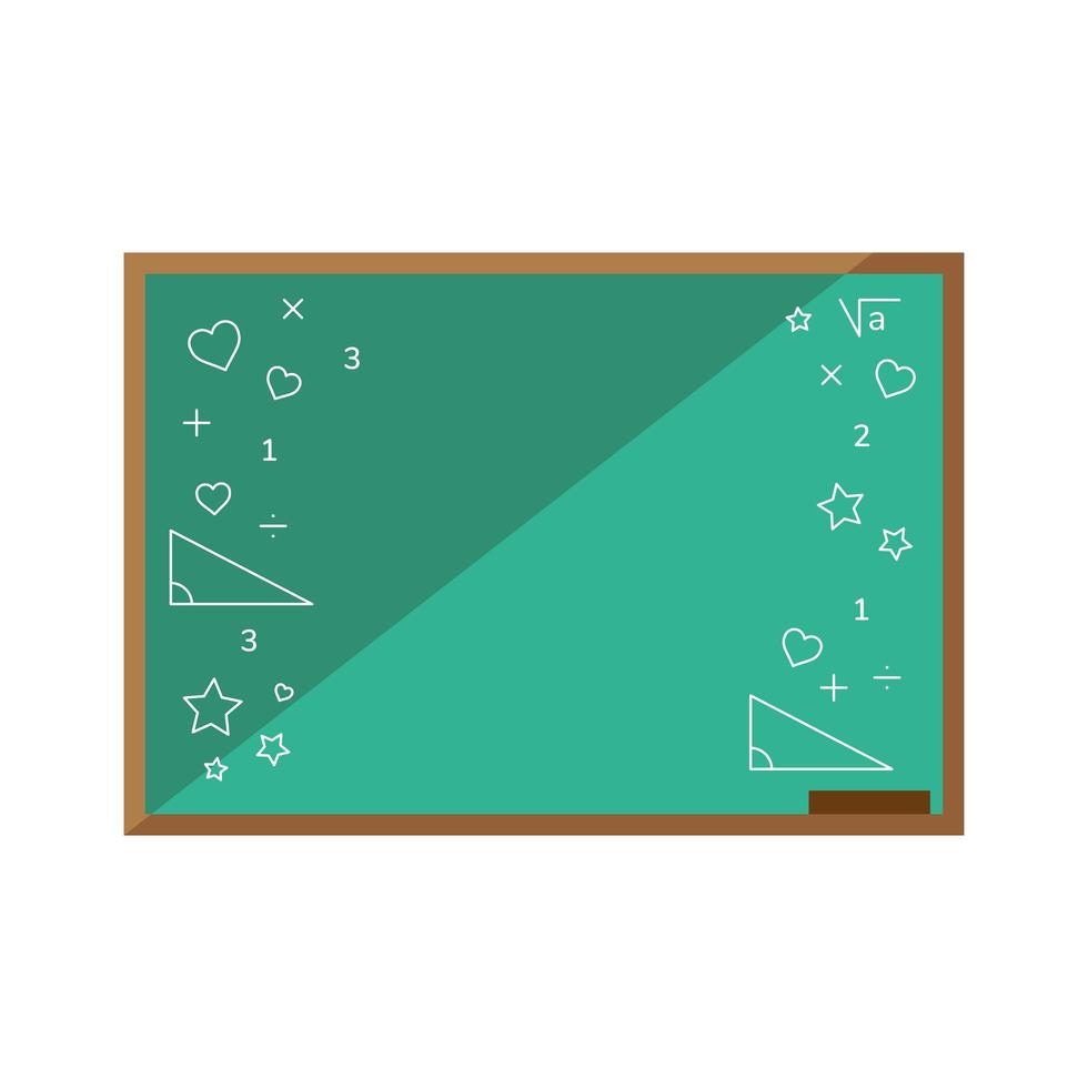 school chalkboard icon vector