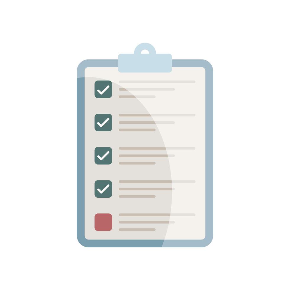 checklist clipboard icon vector