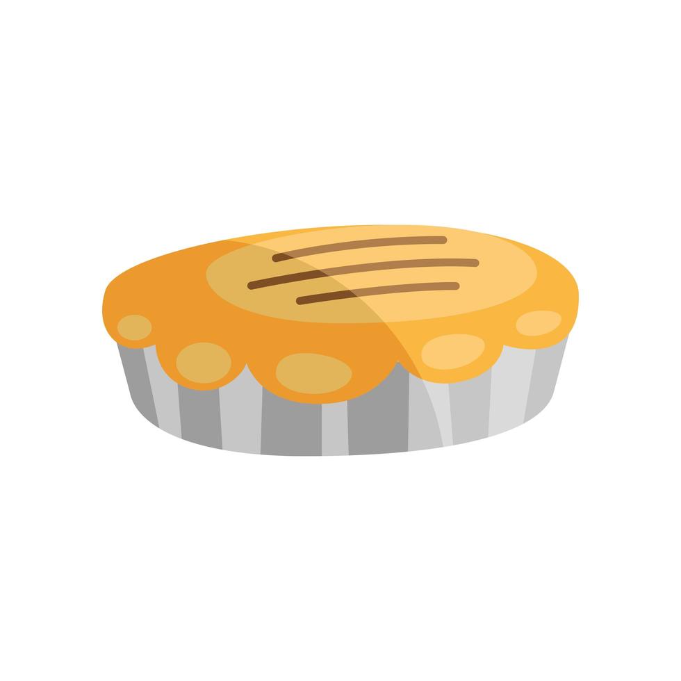 pie sweet pastry vector