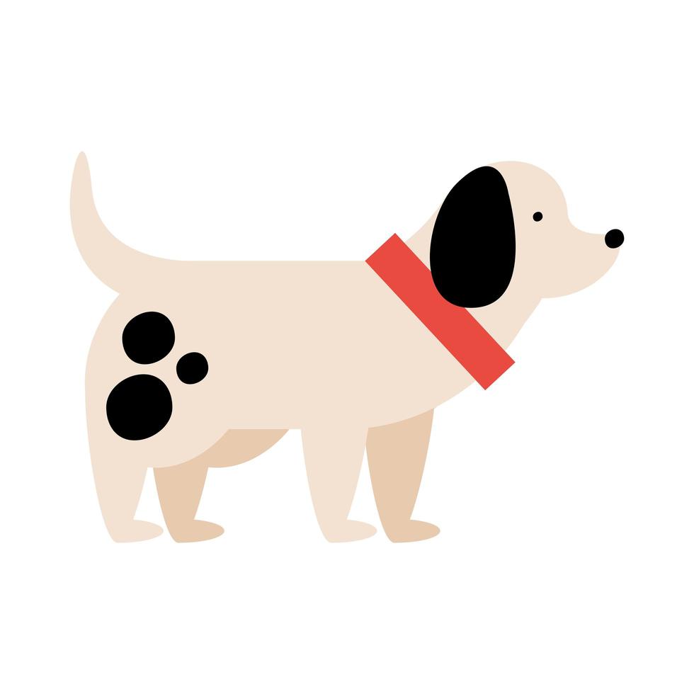 cute little dog mascot character vector