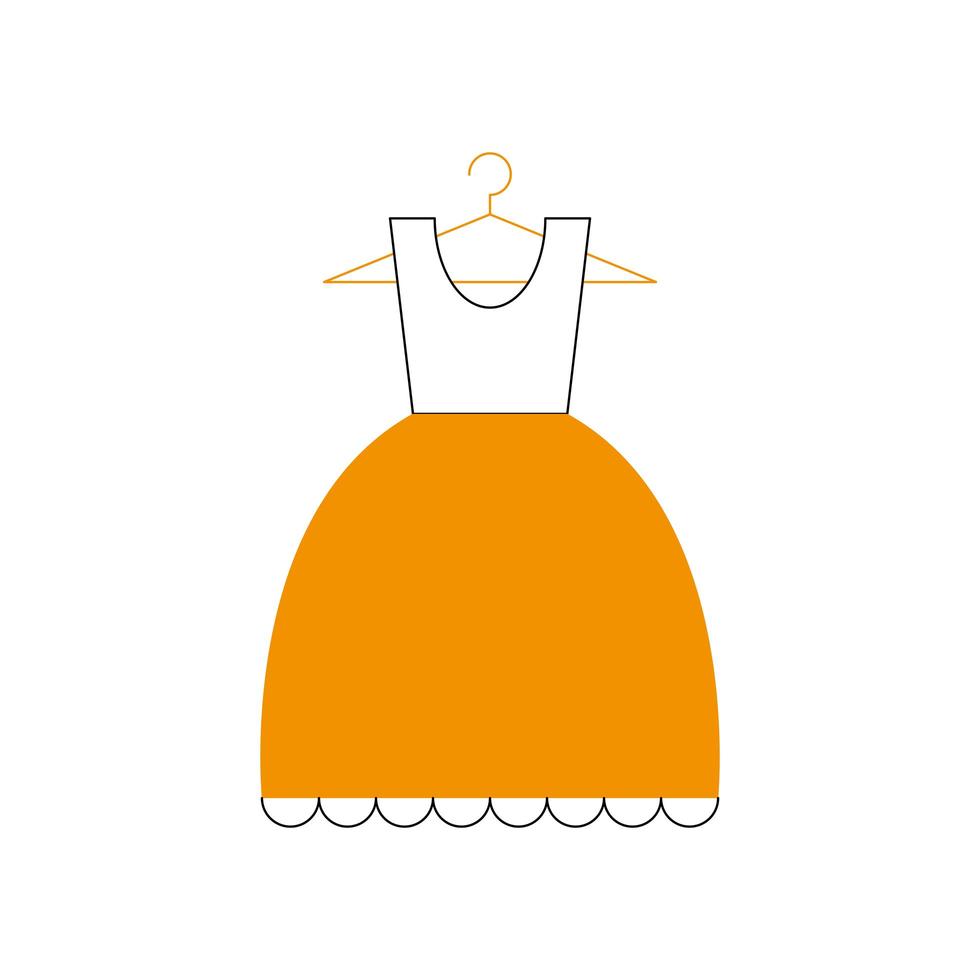 dress icon isolated vector design